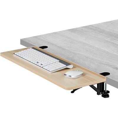 Relaxdays Schreibtischverlängerung, 65 x 24 cm, klappbar, zum Anklemmen, ergonomische Tischerweiterung, Holzoptik, Natur Relaxdays Schreibtischverlängerung, 65 x 24 cm, klappbar, zum Anklemmen, ergonomische Tischerweiterung, Holzoptik, Natur