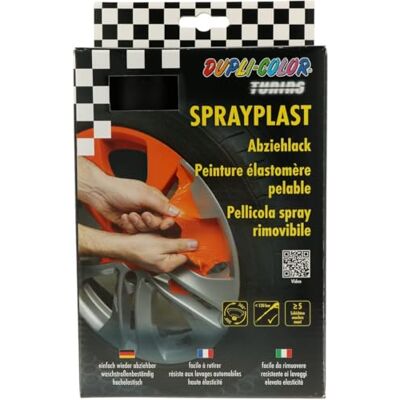 DUPLI-COLOR 388101 Set Sprayplast schwarz matt 2x400 ml DUPLI-COLOR 388101 Set Sprayplast schwarz matt 2x400 ml