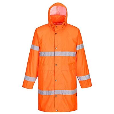 Portwest Warnschutzregenmantel, Größe: XL, Farbe: Orange, H442ORRXL Portwest Warnschutzregenmantel, Größe: XL, Farbe: Orange, H442ORRXL