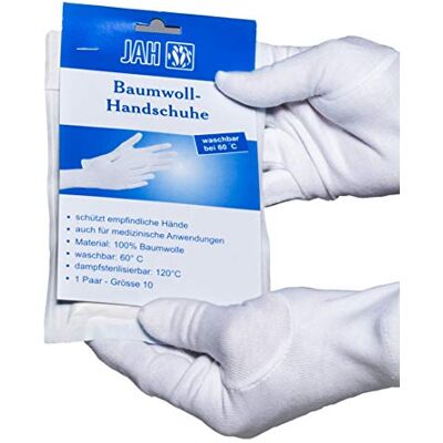 Jah Baumwollhandschuh mittelschwer (Einzelverpackung) – waschbar & hautfreundlich – für Gastronomie, Verpackung & Handling Jah Baumwollhandschuh mittelschwer (Einzelverpackung) – waschbar & hautfreundlich – für Gastronomie, Verpackung & Handling