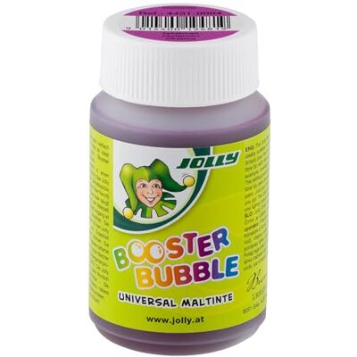 JOLLY Booster Bubble, ungiftige Universal Maltinte, Zyklamen, zum Malen geeignet, auswaschbare Tinte, 100ml ausreichen für 40 Booster XL Nachfüllungen, für Kleinkinder ab 3 Jahren JOLLY Booster Bubble, ungiftige Universal Maltinte, Zyklamen, zum Malen geeignet, auswaschbare Tinte, 100ml ausreichen für 40 Booster XL Nachfüllungen, für Kleinkinder ab 3 Jahren
