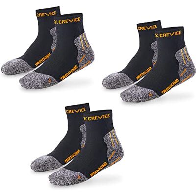 Black Crevice Trekkingsocken kurz, 3 Paar, black/orange, 39-42 Black Crevice Trekkingsocken kurz, 3 Paar, black/orange, 39-42