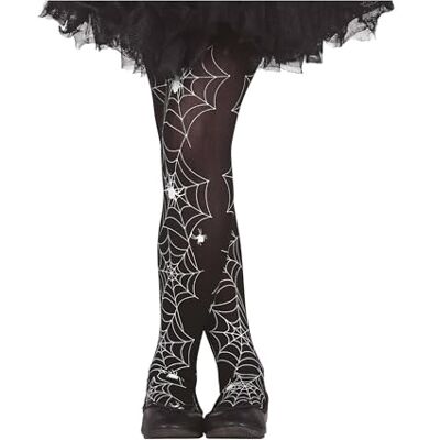 FIESTAS GUIRCA Spinnennetz-Strumpfhose für Kinder – Strumpfhose mit Spinnennetzmuster für Halloween, Fasching und Karneval – Perfektes Accessoire für Mädchen bei Tierpartys und Feiern FIESTAS GUIRCA Spinnennetz-Strumpfhose für Kinder – Strumpfhose mit Spinnennetzmuster für Halloween, Fasching und Karneval – Perfektes Accessoire für Mädchen bei Tierpartys und Feiern