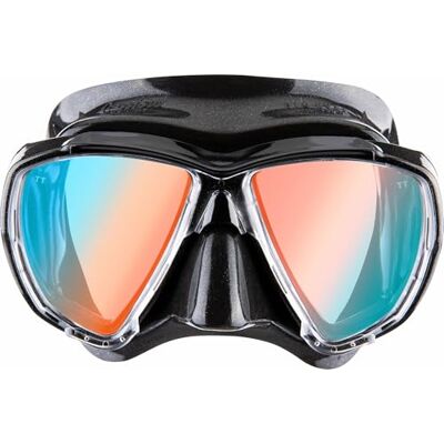 Cressi Big Eyes Mask Black/Black 380 UV Blaue/Orange Lenses Einzelne Maske Big Eyes zum Tauchen und Schnorcheln, Schwarz/Schwarz 380 UV Blaue/Orange Linsen, Einheitsgröße, Erwachsene Cressi Big Eyes Mask Black/Black 380 UV Blaue/Orange Lenses Einzelne Maske Big Eyes zum Tauchen und Schnorcheln, Schwarz/Schwarz 380 UV Blaue/Orange Linsen, Einheitsgröße, Erwachsene