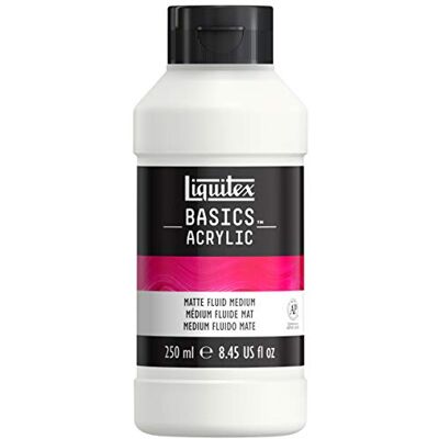 Liquitex 1041005 Basics Acrylfarbe Flüssiges Mattes Medium für Acrylfarben, verleiht Farben eine matte Oberfläche und reduziert den Glanz, macht Acrylfarbe transparenter, flüssig 250ml Flasche Liquitex 1041005 Basics Acrylfarbe Flüssiges Mattes Medium für Acrylfarben, verleiht Farben eine matte Oberfläche und reduziert den Glanz, macht Acrylfarbe transparenter, flüssig 250ml Flasche