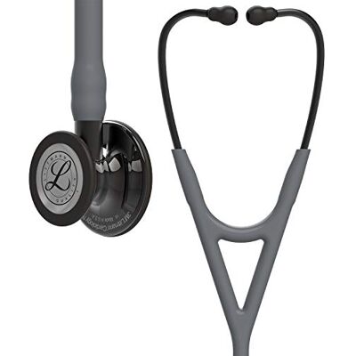 Littmann 3M Cardiology IV Stethoskop für die Diagnose, 6238, hochglänzendes, Smoke-Finish Bruststück, grauer Schlauch, Schlauchanschluss und Ohrbügel in Rauchfarben, 69 cm Littmann 3M Cardiology IV Stethoskop für die Diagnose, 6238, hochglänzendes, Smoke-Finish Bruststück, grauer Schlauch, Schlauchanschluss und Ohrbügel in Rauchfarben, 69 cm