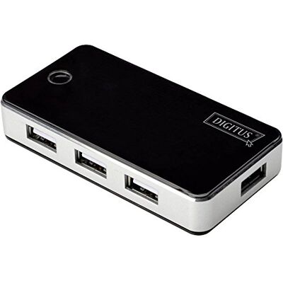 Digitus DA-70222 – USB Hub – 7-Port USB 2.0 Typ A – Datenübertragung bis 480 Mbit/s – Kompaktes & leichtes Design – Plug-and-Play – Kompatibel mit PC, Notebook & Mac – Schwarz Digitus DA-70222 – USB Hub – 7-Port USB 2.0 Typ A – Datenübertragung bis 480 Mbit/s – Kompaktes & leichtes Design – Plug-and-Play – Kompatibel mit PC, Notebook & Mac – Schwarz