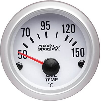 Sumex Manometer Öltemperatur - Weißer Hintergrund - 52mm Durchmesser - Temperaturbereich 50-150°C Sumex Manometer Öltemperatur - Weißer Hintergrund - 52mm Durchmesser - Temperaturbereich 50-150°C