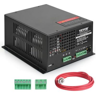 VEVOR CO2-Lasernetzteil, 60 W, Netzteil für 60-W-Laserröhre, Konstantstromschutz, Leerlaufschutz, schnelle Wärmeableitung, kompatibel mit Lasergravierern und -schneidern mehrerer Marken VEVOR CO2-Lasernetzteil, 60 W, Netzteil für 60-W-Laserröhre, Konstantstromschutz, Leerlaufschutz, schnelle Wärmeableitung, kompatibel mit Lasergravierern und -schneidern mehrerer Marken