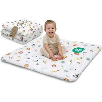 TOTSY BABY Sage Grün Spielmatte - Weiche Baumwollhülle - 100x100cm - Baby & Kinderzimmer TOTSY BABY Sage Grün Spielmatte - Weiche Baumwollhülle - 100x100cm - Baby & Kinderzimmer
