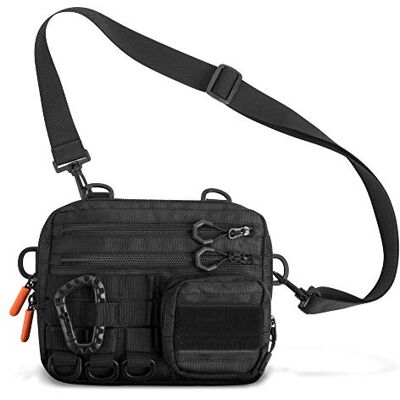 Fitdom Unisex, Erwachsene Fd-msgr Gepäck, Kuriertasche, Schwarz Fitdom Unisex, Erwachsene Fd-msgr Gepäck, Kuriertasche, Schwarz