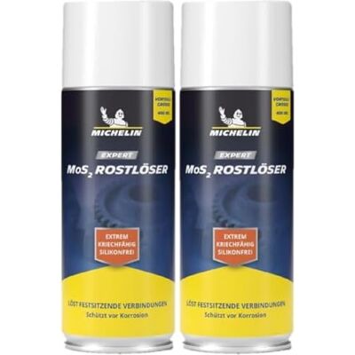 Michelin EXPERT Rostlöser MoS2 2x400ml Extrem Kriechfähig und Silikonfrei 2 Stück Michelin EXPERT Rostlöser MoS2 2x400ml Extrem Kriechfähig und Silikonfrei 2 Stück
