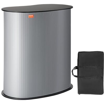 VEVOR Tragbare Messetheke Messetresen, 900 x 490 x 940 mm Messestand Ausstellungs-Thekenständer, Faltbarer Promotion-Einzelhandels-Bartisch, Pop-Up-Podium mit Aufbewahrungsregal, Tragetasche VEVOR Tragbare Messetheke Messetresen, 900 x 490 x 940 mm Messestand Ausstellungs-Thekenständer, Faltbarer Promotion-Einzelhandels-Bartisch, Pop-Up-Podium mit Aufbewahrungsregal, Tragetasche