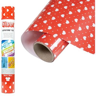 SISER Easypatterns PLUS Love dots, 30cm x 0,5m, Thermotransfer Vinyl zur Personalisierung von Kleidung, Accessoires und Textilmöbel, Material für Bastelartikel, geeignet für Kinderkleidung SISER Easypatterns PLUS Love dots, 30cm x 0,5m, Thermotransfer Vinyl zur Personalisierung von Kleidung, Accessoires und Textilmöbel, Material für Bastelartikel, geeignet für Kinderkleidung