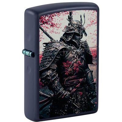 Zippo Sturmfeuerzeug Samurai Warrior, Navy Matte, Color Image Nachfüllbar Wiederverwendbar Windfestes Design Geschenkbox Made in USA Zippo Sturmfeuerzeug Samurai Warrior, Navy Matte, Color Image Nachfüllbar Wiederverwendbar Windfestes Design Geschenkbox Made in USA