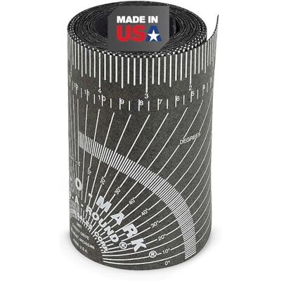 Jackson CURV-O-MARK Wrap-A-Round Schweiß-/Rohrleitungs-Layout-Lineal – Medium, Schwarz – 164b, J1858 Jackson CURV-O-MARK Wrap-A-Round Schweiß-/Rohrleitungs-Layout-Lineal – Medium, Schwarz – 164b, J1858