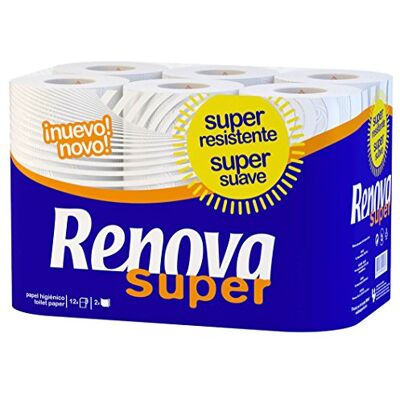 Renova Toilettenpapier Super White 12 Rollen Renova Toilettenpapier Super White 12 Rollen