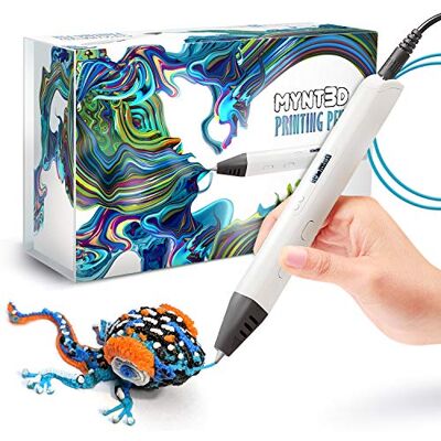 MYNT3D Fachmann Drucken 3D Stift mit OLED Anzeige, Weiß MYNT3D Fachmann Drucken 3D Stift mit OLED Anzeige, Weiß