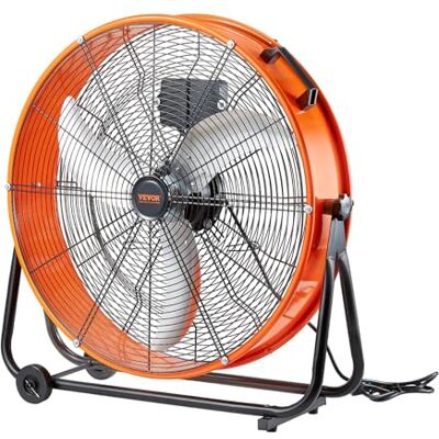 VEVOR Trommelventilator, Bodenventilator, Hochleistungs-Gewerbenutzung, stufenlose Geschwindigkeit 8900CFM, 360° verstellbarer, neigbarer Industrie-Bodenventilator für Lager, Werkstatt, Fabrik VEVOR Trommelventilator, Bodenventilator, Hochleistungs-Gewerbenutzung, stufenlose Geschwindigkeit 8900CFM, 360° verstellbarer, neigbarer Industrie-Bodenventilator für Lager, Werkstatt, Fabrik
