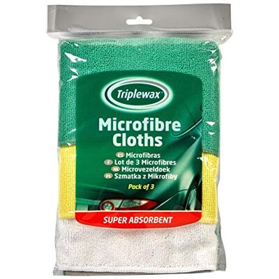 Triplewax Superabsorbierende Mikrofaser-Autotücher (3er-Pack) Triplewax Superabsorbierende Mikrofaser-Autotücher (3er-Pack)