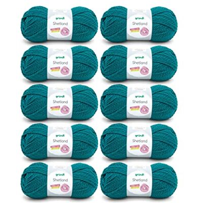 120 Gründl Wolle Shetland Dicke Wolle zum Häkeln und Stricken Winterwolle Weich und wärmend 80% Polyacryl, 20% Wolle 10 Knäuel 100 g / 170 m Nadelstärke 7-8 petrol 120 Gründl Wolle Shetland Dicke Wolle zum Häkeln und Stricken Winterwolle Weich und wärmend 80% Polyacryl, 20% Wolle 10 Knäuel 100 g / 170 m Nadelstärke 7-8 petrol