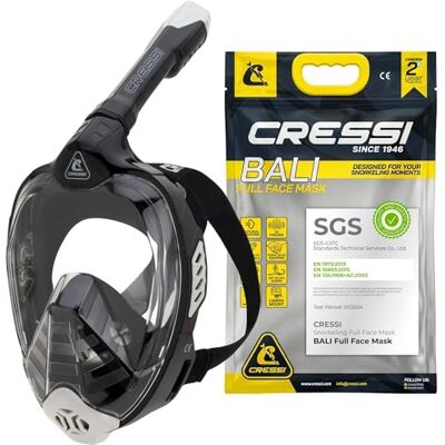 CRESSI Bali Vollgesichtsmaske, Schnorchelmaske Erwachsene, L-XL CRESSI Bali Vollgesichtsmaske, Schnorchelmaske Erwachsene, L-XL
