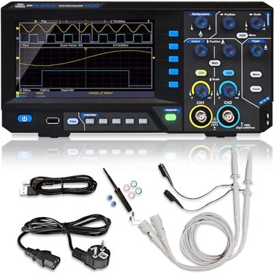 PeakTech P 1400 Kompaktes Digitales Oszilloskop 2 Kanal Oscilloscope 5 MHz Bandbreite schnelle 100 MS/s Sampling-Rate USB-Anschluss, inklusive PC-Software, XY-Darstellung & Zoom Schwarz PeakTech P 1400 Kompaktes Digitales Oszilloskop 2 Kanal Oscilloscope 5 MHz Bandbreite schnelle 100 MS/s Sampling-Rate USB-Anschluss, inklusive PC-Software, XY-Darstellung & Zoom Schwarz
