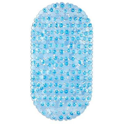 Relaxdays Badewannenmatte Steinoptik, BxT: 68 x 35,5 cm, waschbar, rutschfeste Badewanneneinlage, mit Saugnäpfen, blau Relaxdays Badewannenmatte Steinoptik, BxT: 68 x 35,5 cm, waschbar, rutschfeste Badewanneneinlage, mit Saugnäpfen, blau