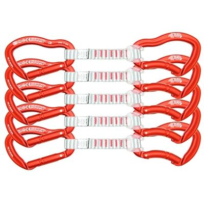 Kong . Ergo Anniversary – 5 Stück – Karabinerhaken für Klettern – Karabiner für Klippe und Fitnessstudio – Versand mit 2 Ergo-Steckern mit Keylock – Hergestellt in Italien – Zertifizierungen: EN 12275 Kong . Ergo Anniversary – 5 Stück – Karabinerhaken für Klettern – Karabiner für Klippe und Fitnessstudio – Versand mit 2 Ergo-Steckern mit Keylock – Hergestellt in Italien – Zertifizierungen: EN 12275