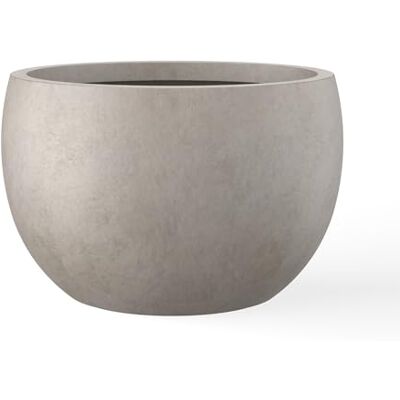 Kante 50,8 cm D Leichter Beton-Übertopf für den Außenbereich, rund, für drinnen und draußen, große Pflanzgefäße mit Ablaufloch für Garten, Terrasse, Balkon Kante 50,8 cm D Leichter Beton-Übertopf für den Außenbereich, rund, für drinnen und draußen, große Pflanzgefäße mit Ablaufloch für Garten, Terrasse, Balkon