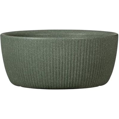 Scheurich Linetto Bowl 30, Pflanzgefäß/Blumentopf/Pflanzkübel, rund, Farbe: Dark Green, hergestellt mit recyceltem Kunststoff, 10 Jahre Garantie, für den Außenbereich Scheurich Linetto Bowl 30, Pflanzgefäß/Blumentopf/Pflanzkübel, rund, Farbe: Dark Green, hergestellt mit recyceltem Kunststoff, 10 Jahre Garantie, für den Außenbereich