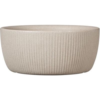 Scheurich Linetto Bowl 30, Pflanzgefäß/Blumentopf/Pflanzkübel, rund, Farbe: Sand, hergestellt mit recyceltem Kunststoff, 10 Jahre Garantie, für den Außenbereich Scheurich Linetto Bowl 30, Pflanzgefäß/Blumentopf/Pflanzkübel, rund, Farbe: Sand, hergestellt mit recyceltem Kunststoff, 10 Jahre Garantie, für den Außenbereich