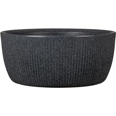 Scheurich Linetto Bowl 30, Pflanzgefäß/Blumentopf/Pflanzkübel, rund, Farbe: Stony Black, hergestellt mit recyceltem Kunststoff, 10 Jahre Garantie, für den Außenbereich Scheurich Linetto Bowl 30, Pflanzgefäß/Blumentopf/Pflanzkübel, rund, Farbe: Stony Black, hergestellt mit recyceltem Kunststoff, 10 Jahre Garantie, für den Außenbereich