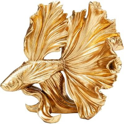 Kare Design Deko Figur Baby Betta, Gold, 37cm Höhe, Deko Objekt, Geschenk, Goldfisch, Kampffisch Motiv, Wohnzimmer Kare Design Deko Figur Baby Betta, Gold, 37cm Höhe, Deko Objekt, Geschenk, Goldfisch, Kampffisch Motiv, Wohnzimmer