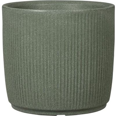 Scheurich Linetto 40, Pflanzgefäß/Blumentopf/Pflanzkübel, rund, Farbe: Dark Green, hergestellt mit recyceltem Kunststoff, 10 Jahre Garantie, für den Außenbereich Scheurich Linetto 40, Pflanzgefäß/Blumentopf/Pflanzkübel, rund, Farbe: Dark Green, hergestellt mit recyceltem Kunststoff, 10 Jahre Garantie, für den Außenbereich