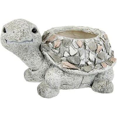 Flair Flower Blumentopf Schildkröte aus Magnesia 22x38x24cm Kübel Pflanzkübel Blumenkübel Pflanzgefäß Blumenständer Deko Tier zum Bepflanzen für Sukkulenten Gartendeko Terrassendeko, Schildkröte Flair Flower Blumentopf Schildkröte aus Magnesia 22x38x24cm Kübel Pflanzkübel Blumenkübel Pflanzgefäß Blumenständer Deko Tier zum Bepflanzen für Sukkulenten Gartendeko Terrassendeko, Schildkröte