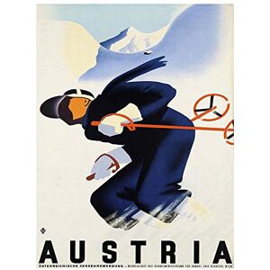 Wee Blue Coo Travel Austria Winter Sport Ski Snow Mountain Alps Art Print Poster Wall Decor Kunstdruck Poster Wand-Dekor-12X16 Zoll Wee Blue Coo Travel Austria Winter Sport Ski Snow Mountain Alps Art Print Poster Wall Decor Kunstdruck Poster Wand-Dekor-12X16 Zoll