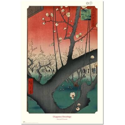Grupo Erik Utagawa Hiroshige Poster - Plum Park at Kameido Poster Grupo Erik Utagawa Hiroshige Poster - Plum Park at Kameido Poster