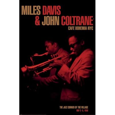 Pyramid Maxi-Poster, Miles Davis und John Coltrane (Cafe Bohemia), 61 x 91 cm, lose gerahmt, Einheitsgröße Pyramid Maxi-Poster, Miles Davis und John Coltrane (Cafe Bohemia), 61 x 91 cm, lose gerahmt, Einheitsgröße