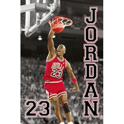 Close Up Michael Jordan NBA Poster (23 Slam Dunk) (GröÃþe: 61cm x 91,5cm) Basketballspieler Plakat Dunking Close Up Michael Jordan NBA Poster (23 Slam Dunk) (GröÃþe: 61cm x 91,5cm) Basketballspieler Plakat Dunking