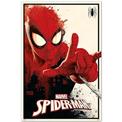 Grupo Erik Marvel Poster Marvel Spiderman Thwip Poster Kunstdruck Deko Wohnzimmer oder Deko Schlafzimmer Deko Zimmer Größe : 61 x 91, 5 cm Marvel Fanartikel Offizielle Lizenz Grupo Erik Marvel Poster Marvel Spiderman Thwip Poster Kunstdruck Deko Wohnzimmer oder Deko Schlafzimmer Deko Zimmer Größe : 61 x 91, 5 cm Marvel Fanartikel Offizielle Lizenz