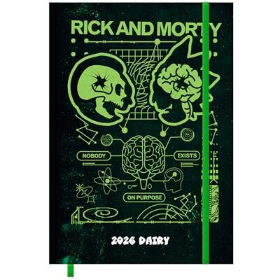 Pyramid RICK AND MORTY 2026 – Buchkalender A5 (15×21 cm) mit wöchentlichen Motiven von Rick & Morty, Planer für Schule, Uni, Büro & Fans der Adult-Swim-Serie Pyramid RICK AND MORTY 2026 – Buchkalender A5 (15×21 cm) mit wöchentlichen Motiven von Rick & Morty, Planer für Schule, Uni, Büro & Fans der Adult-Swim-Serie