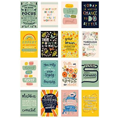 Carson Dellosa Education Carson Dellosa Motivationsposter-Set, 27,9 x 43,2 cm, 16 bunte Klassenzimmer-Poster mit inspirierenden Zitaten, inspirierende Wandkunst für Pinnwand, Klassenzimmer-Dekor, Wanddekoration und Carson Dellosa Education Carson Dellosa Motivationsposter-Set, 27,9 x 43,2 cm, 16 bunte Klassenzimmer-Poster mit inspirierenden Zitaten, inspirierende Wandkunst für Pinnwand, Klassenzimmer-Dekor, Wanddekoration und