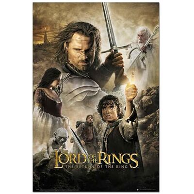 Close Up Herr der Ringe Poster Lord of the Rings Movieposter Teil 3 englische Version Die Rückkehr des Königs 61x91,5 cm Close Up Herr der Ringe Poster Lord of the Rings Movieposter Teil 3 englische Version Die Rückkehr des Königs 61x91,5 cm