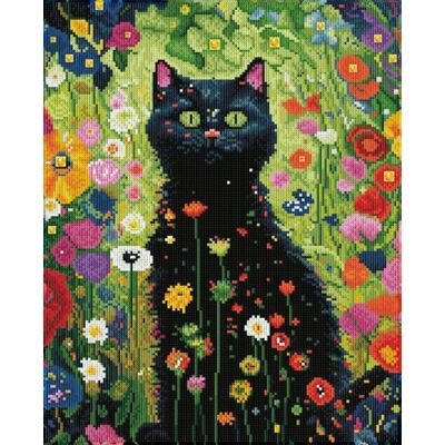 DIAMOND DOTZ 2593880 Original 5D Diamond Painting Set, Katze im Garten, DIY Diamant-Malerei-Kit mit runden Glitzersteinen, ab 12 Jahren, Intermediate DIAMOND DOTZ 2593880 Original 5D Diamond Painting Set, Katze im Garten, DIY Diamant-Malerei-Kit mit runden Glitzersteinen, ab 12 Jahren, Intermediate