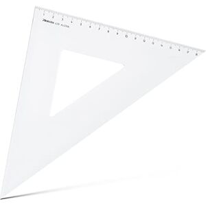 Aristo AR4519 Dreieck 45° (Kathete 190mm, Hypotenuse 269mm, abriebfeste Tiefprägung der Teilung, Plexiglas) transparent Aristo AR4519 Dreieck 45° (Kathete 190mm, Hypotenuse 269mm, abriebfeste Tiefprägung der Teilung, Plexiglas) transparent