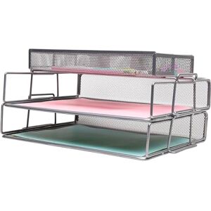EXERZ Briefablagen 2tlg/ Papiersortierer/Schreibtisch multifunktionaler Organiser/Dateihalter für Büro, Schule, Studie, 2-In-1-Schublade, Raumwunder (Schwarz) EXERZ Briefablagen 2tlg/ Papiersortierer/Schreibtisch multifunktionaler Organiser/Dateihalter für Büro, Schule, Studie, 2-In-1-Schublade, Raumwunder (Schwarz)