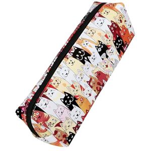 Online Federmäppchen Katzen I Stylische Federtasche für Mädchen & Jungen, ideal für Schule, Uni & Büro I Schlampermäppchen mit praktischem Reißverschluss zur Aufbewahrung von Stiften & Kosmetik Online Federmäppchen Katzen I Stylische Federtasche für Mädchen & Jungen, ideal für Schule, Uni & Büro I Schlampermäppchen mit praktischem Reißverschluss zur Aufbewahrung von Stiften & Kosmetik