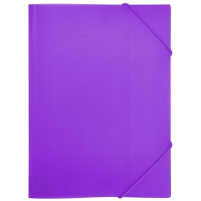 RAYLU PAPER Ordner mit elastischen Gummibändern und Klappen, A4, Dokumentenmappe für Büro und Schule, aus 100% recycelbarem Polypropylen (A4, Violett) RAYLU PAPER Ordner mit elastischen Gummibändern und Klappen, A4, Dokumentenmappe für Büro und Schule, aus 100% recycelbarem Polypropylen (A4, Violett)