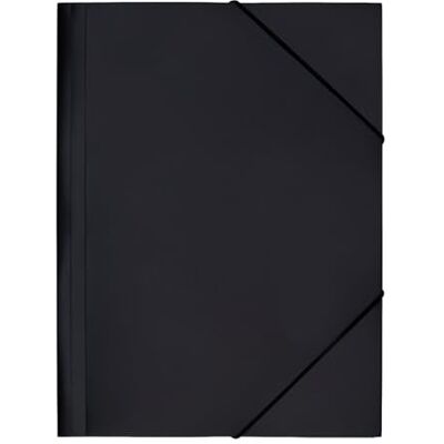 RAYLU PAPER Ordner mit elastischen Gummibändern und Klappen, A4, Dokumentenmappe für Büro und Schule, aus 100% recycelbarem Polypropylen (A4, Schwarz) RAYLU PAPER Ordner mit elastischen Gummibändern und Klappen, A4, Dokumentenmappe für Büro und Schule, aus 100% recycelbarem Polypropylen (A4, Schwarz)